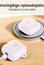Nomfy Nomfy Siliconen Hoesje Voor Apple AirPods 5 - Wit