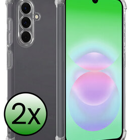 BASEY. BASEY. Samsung Galaxy A18 Hoesje Shockproof - Transparant - 2 PACK