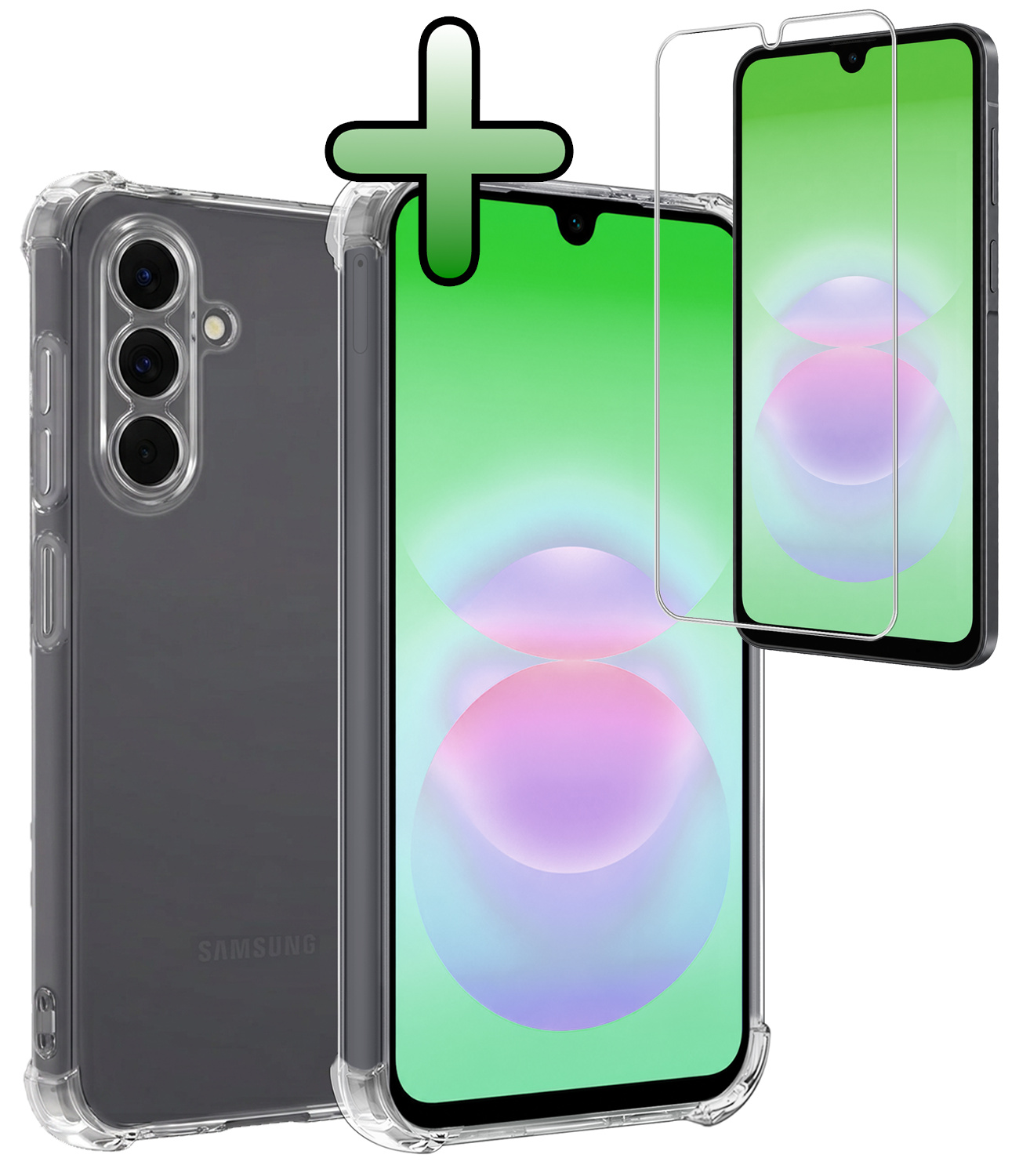 BASEY. BASEY. Samsung Galaxy A18 Hoesje Shockproof Met Screenprotector