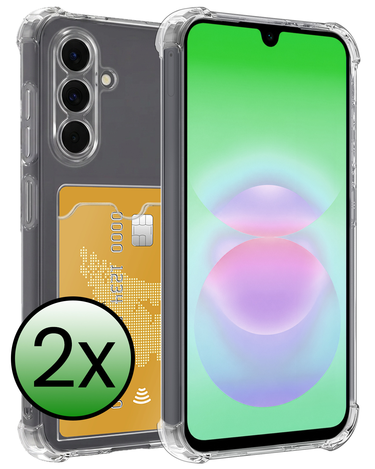 BASEY. BASEY. Samsung Galaxy A18 Hoesje Pashouder - 2 PACK