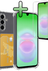 BASEY. BASEY. Samsung Galaxy A18 Hoesje Pashouder Met Screenprotector