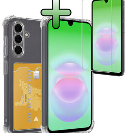 BASEY. BASEY. Samsung Galaxy A18 Hoesje Pashouder Met Screenprotector