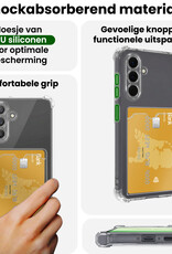 BASEY. BASEY. Samsung Galaxy A18 Hoesje Pashouder Met Screenprotector