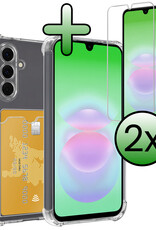 BASEY. BASEY. Samsung Galaxy A18 Hoesje Pashouder Met 2x Screenprotector