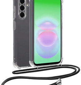 BASEY. BASEY. Samsung Galaxy A18 Hoesje Transparant Shockproof Met Zwart Koord
