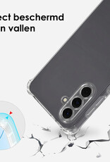 BASEY. BASEY. Samsung Galaxy A18 Hoesje Transparant Shockproof Met Zwart Koord
