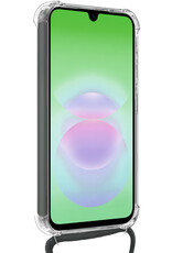 BASEY. BASEY. Samsung Galaxy A18 Hoesje Transparant Shockproof Met Zwart Koord