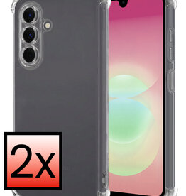 NoXx NoXx Samsung Galaxy A18 Hoesje Shockproof - Transparant - 2 PACK