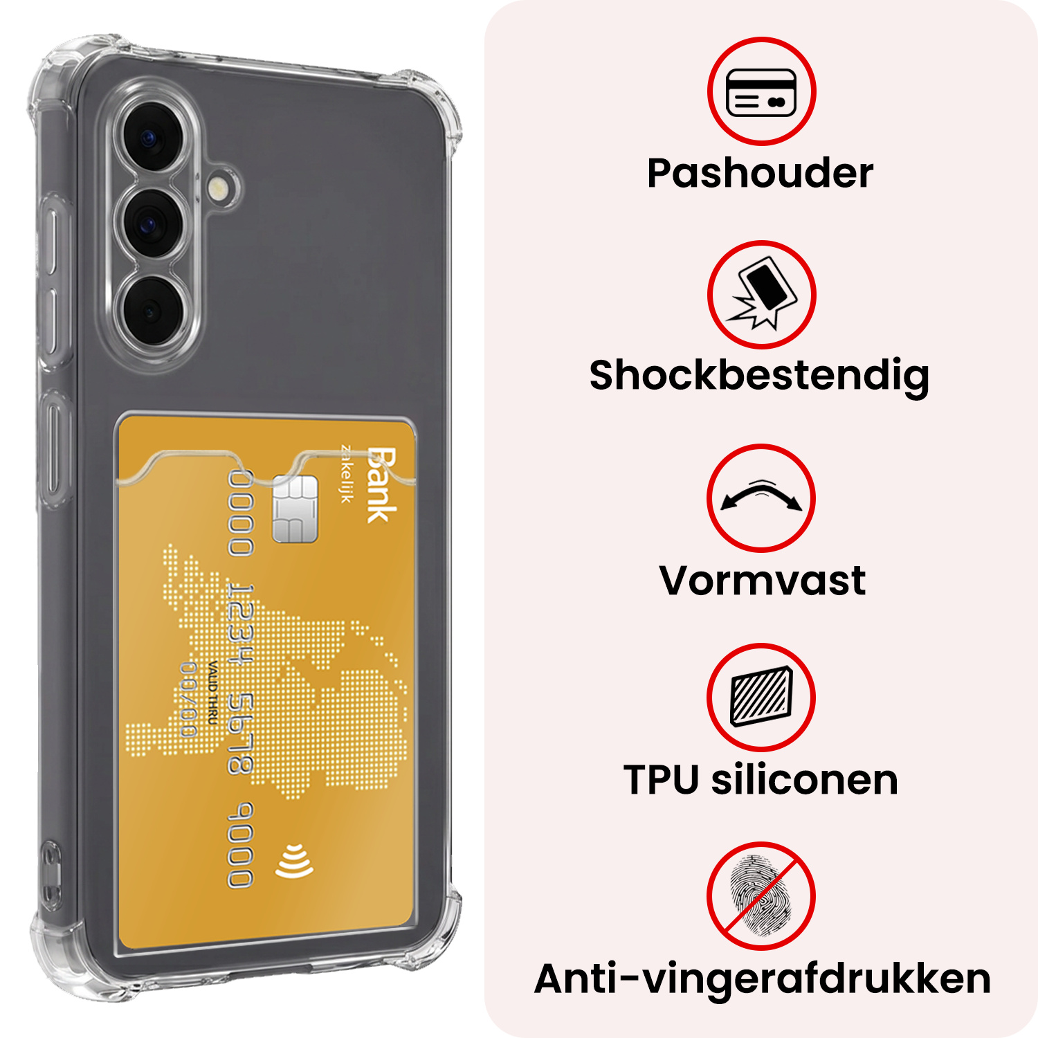 NoXx NoXx Samsung Galaxy A18 Hoesje Pashouder