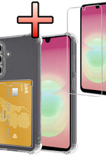 NoXx NoXx Samsung Galaxy A18 Hoesje Pashouder Met Screenprotector