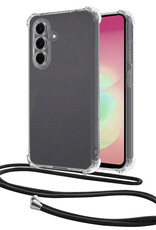 NoXx NoXx Samsung Galaxy A18 Hoesje Transparant Shockproof Met Zwart Koord