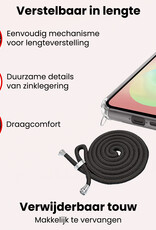 NoXx NoXx Samsung Galaxy A18 Hoesje Transparant Shockproof Met Zwart Koord