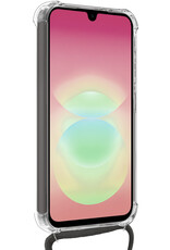NoXx NoXx Samsung Galaxy A18 Hoesje Transparant Shockproof Met Zwart Koord