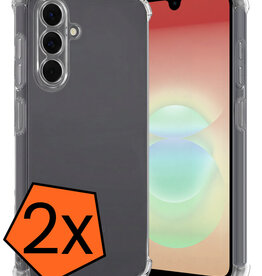 Nomfy Nomfy Samsung Galaxy A18 Hoesje Shockproof - Transparant - 2 PACK