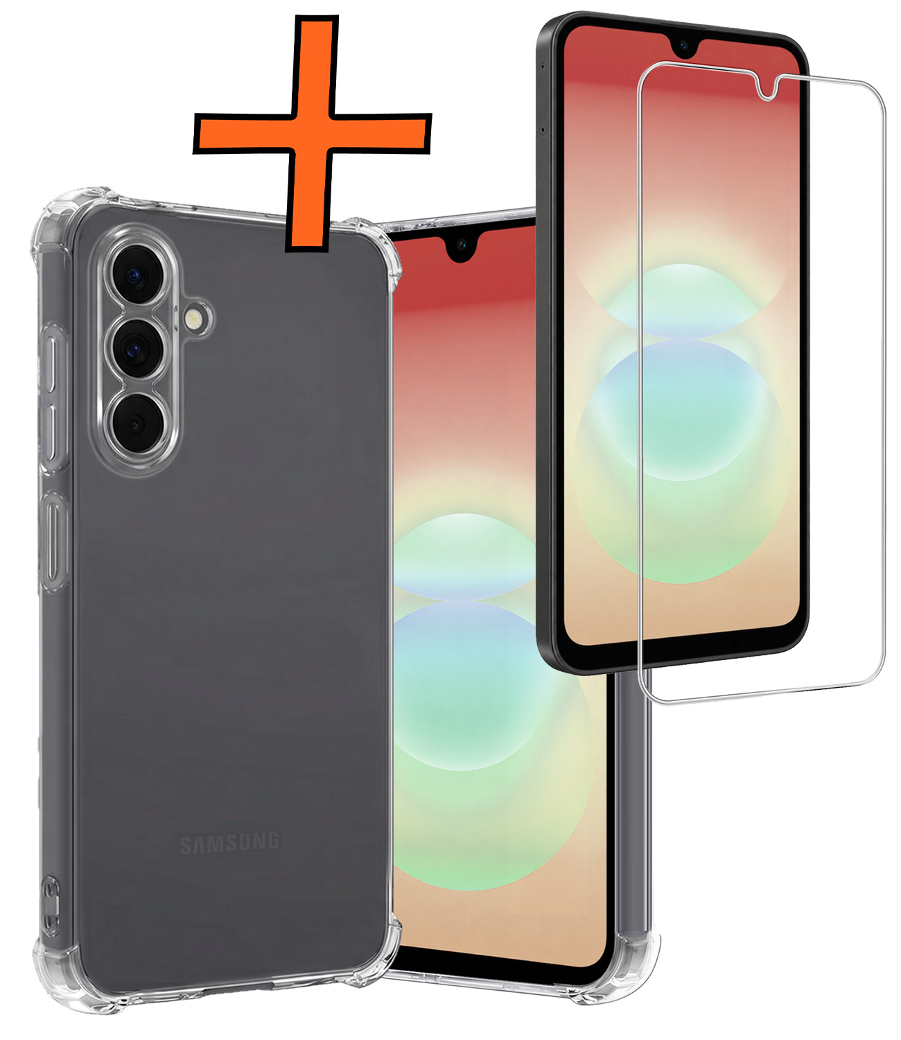 Nomfy Nomfy Samsung Galaxy A18 Hoesje Shockproof Met Screenprotector
