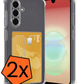 Nomfy Nomfy Samsung Galaxy A18 Hoesje Pashouder - 2 PACK