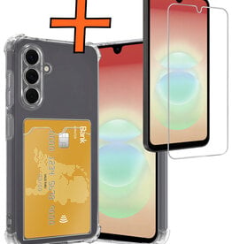 Nomfy Nomfy Samsung Galaxy A18 Hoesje Pashouder Met Screenprotector