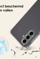 Nomfy Nomfy Samsung Galaxy A18 Hoesje Transparant Shockproof Met Zwart Koord