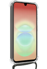 Nomfy Nomfy Samsung Galaxy A18 Hoesje Transparant Shockproof Met Zwart Koord