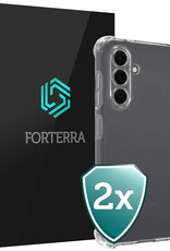 Forterra Forterra Samsung Galaxy A18 Hoesje Shockproof - Transparant - 2 PACK