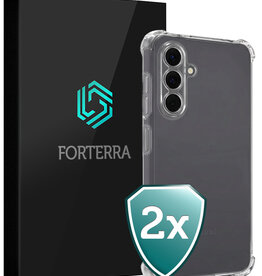Forterra Forterra Samsung Galaxy A18 Hoesje Shockproof - Transparant - 2 PACK