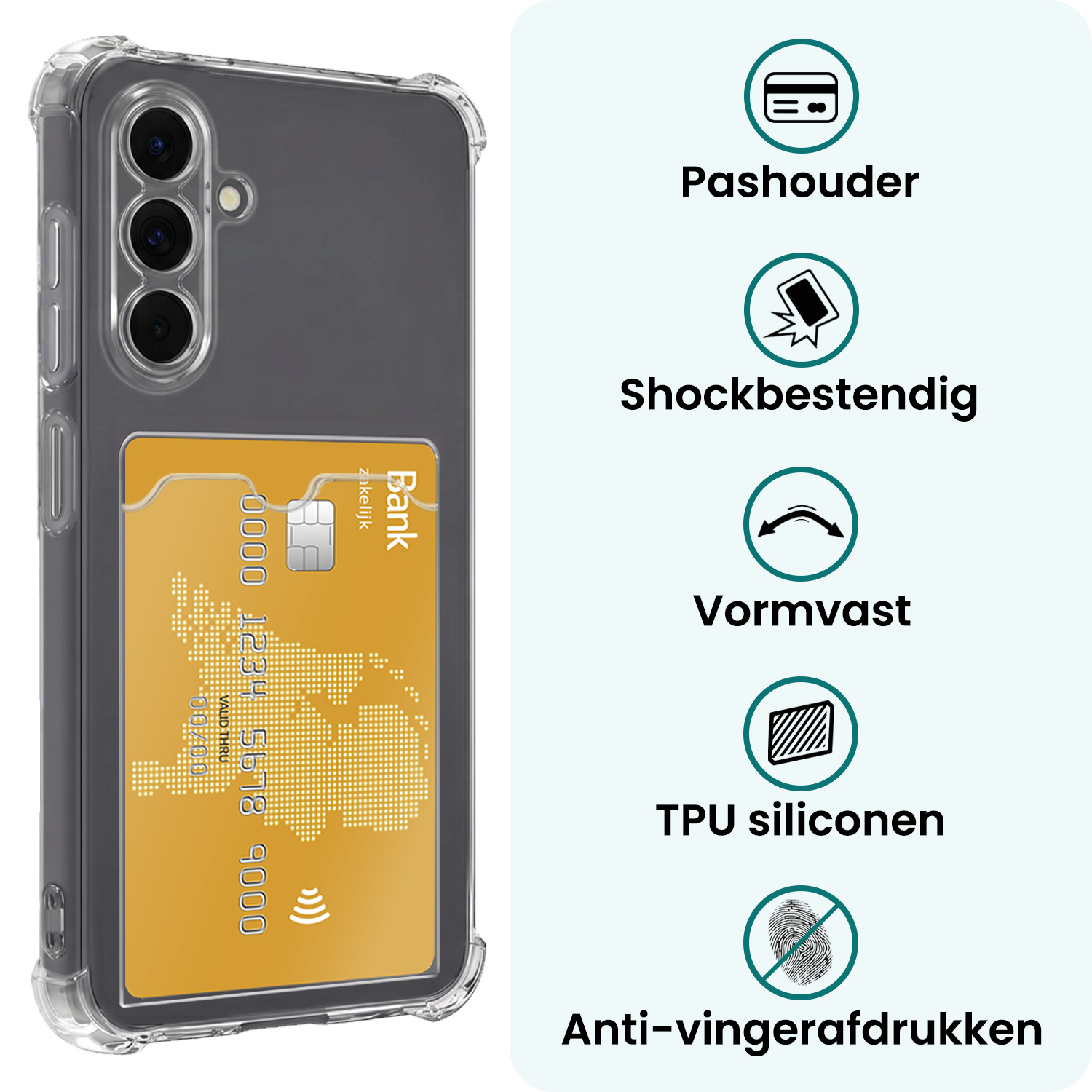 Forterra Forterra Samsung Galaxy A18 Hoesje Pashouder