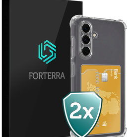 Forterra Forterra Samsung Galaxy A18 Hoesje Pashouder - 2 PACK