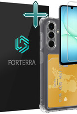 Forterra Forterra Samsung Galaxy A18 Hoesje Pashouder Met Screenprotector