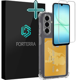 Forterra Forterra Samsung Galaxy A18 Hoesje Pashouder Met Screenprotector