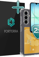 Forterra Forterra Samsung Galaxy A18 Hoesje Pashouder Met 2x Screenprotector