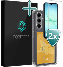 Forterra Forterra Samsung Galaxy A18 Hoesje Pashouder Met 2x Screenprotector