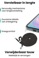 Forterra Forterra Samsung Galaxy A18 Hoesje Transparant Shockproof Met Zwart Koord