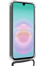 Forterra Forterra Samsung Galaxy A18 Hoesje Transparant Shockproof Met Zwart Koord