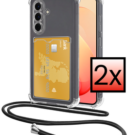 NoXx NoXx Samsung Galaxy S26 FE Hoesje Pashouder met Koord - 2 PACK