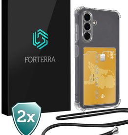 Forterra Forterra Samsung Galaxy S26 FE Hoesje Pashouder met Koord - 2 PACK