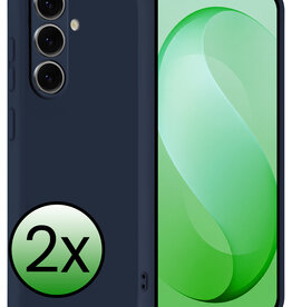 BASEY. BASEY. Samsung Galaxy S26 FE Hoesje Siliconen - Donkerblauw - 2 PACK