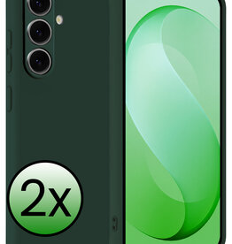 BASEY. BASEY. Samsung Galaxy S26 FE Hoesje Siliconen - Donkergroen - 2 PACK