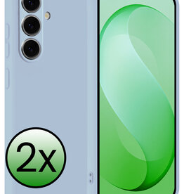 BASEY. BASEY. Samsung Galaxy S26 FE Hoesje Siliconen - Lichtblauw - 2 PACK
