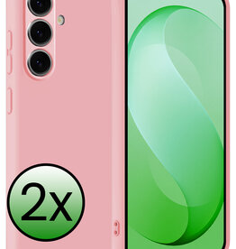 BASEY. BASEY. Samsung Galaxy S26 FE Hoesje Siliconen - Lichtroze - 2 PACK