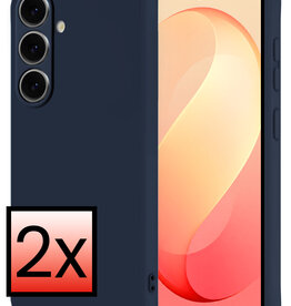 NoXx NoXx Samsung Galaxy S26 FE Hoesje Siliconen - Donkerblauw - 2 PACK