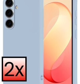 NoXx NoXx Samsung Galaxy S26 FE Hoesje Siliconen - Lichtblauw - 2 PACK