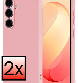 NoXx NoXx Samsung Galaxy S26 FE Hoesje Siliconen - Lichtroze - 2 PACK