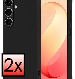 NoXx NoXx Samsung Galaxy S26 FE Hoesje Siliconen - Zwart - 2 PACK