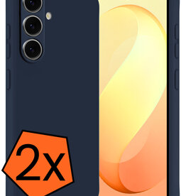Nomfy Nomfy Samsung Galaxy S26 FE Hoesje Siliconen - Donkerblauw - 2 PACK