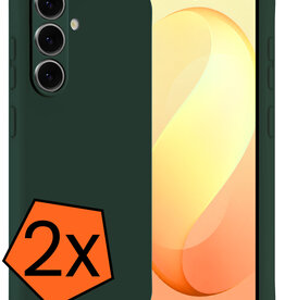Nomfy Nomfy Samsung Galaxy S26 FE Hoesje Siliconen - Donkergroen - 2 PACK