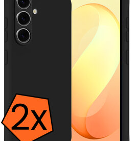 Nomfy Nomfy Samsung Galaxy S26 FE Hoesje Siliconen - Zwart - 2 PACK