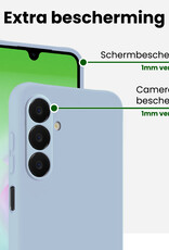BASEY. BASEY. Samsung Galaxy A18 Hoesje Siliconen - Lichtblauw