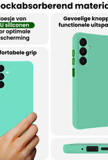 BASEY. BASEY. Samsung Galaxy A18 Hoesje Siliconen - Mintgroen