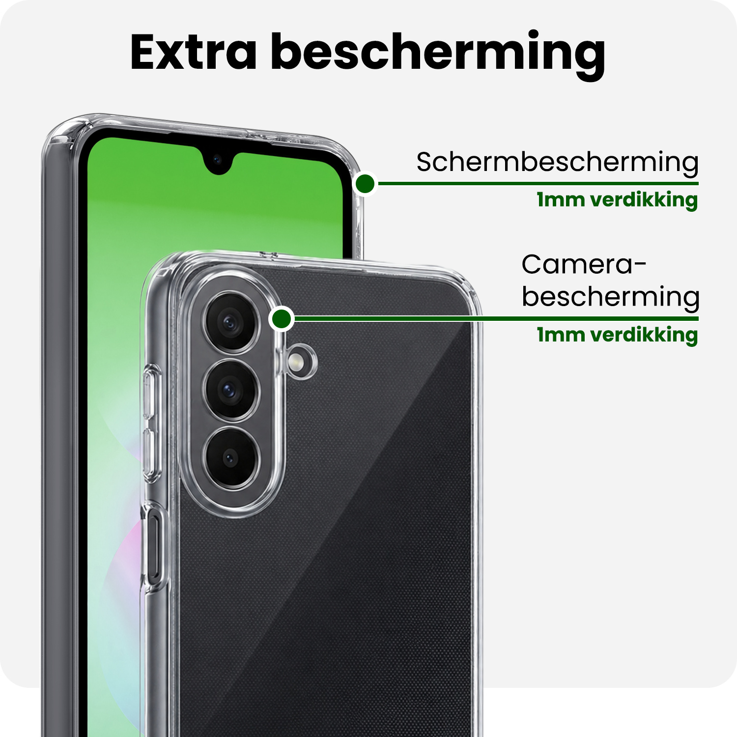 BASEY. BASEY. Samsung Galaxy A18 Hoesje Siliconen - Transparant