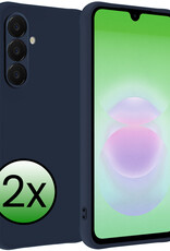 BASEY. BASEY. Samsung Galaxy A18 Hoesje Siliconen - Donkerblauw - 2 PACK